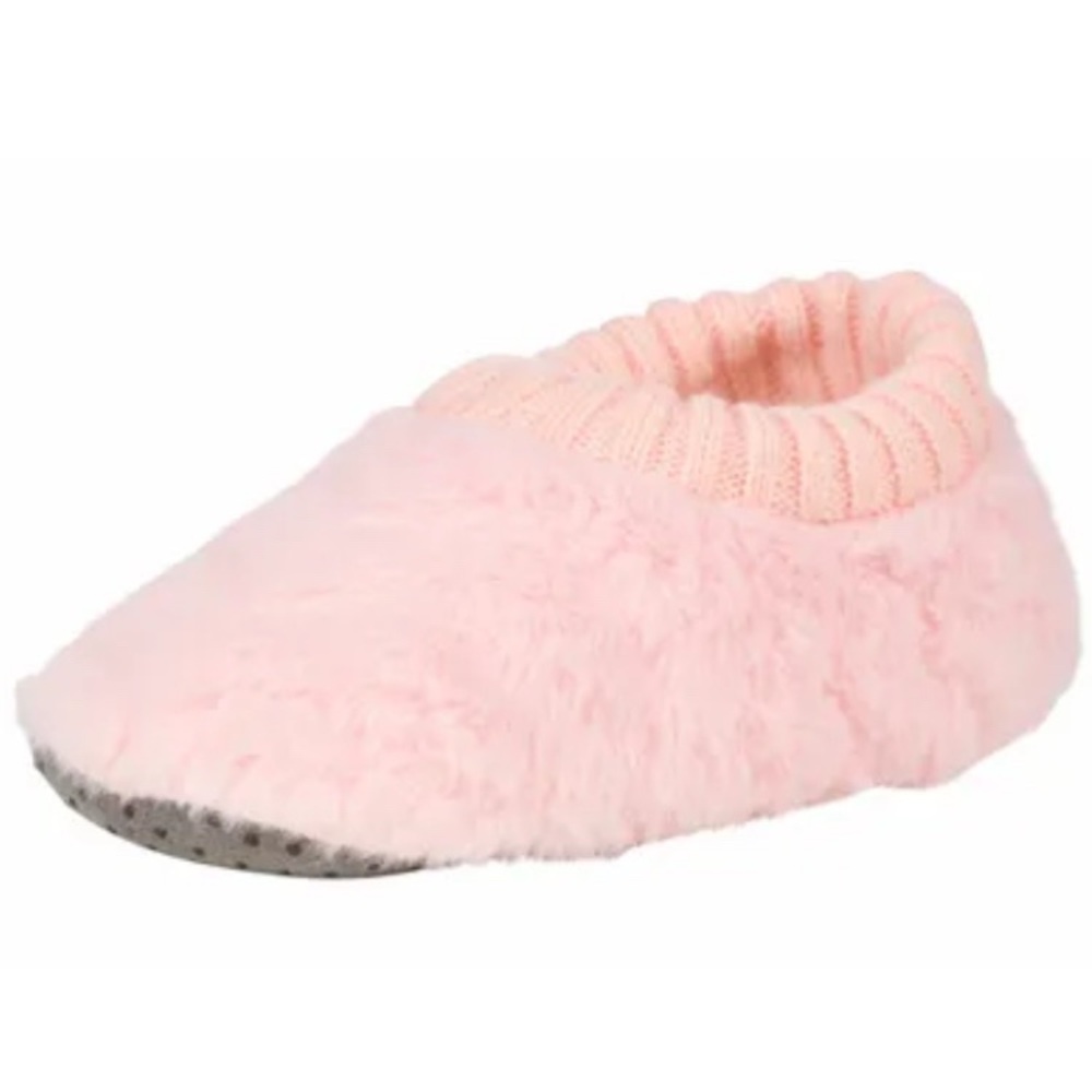 Northeast Outfitters Youth Cozy Cabin Fur Heart SC Slipper Socks Pink XS NEW